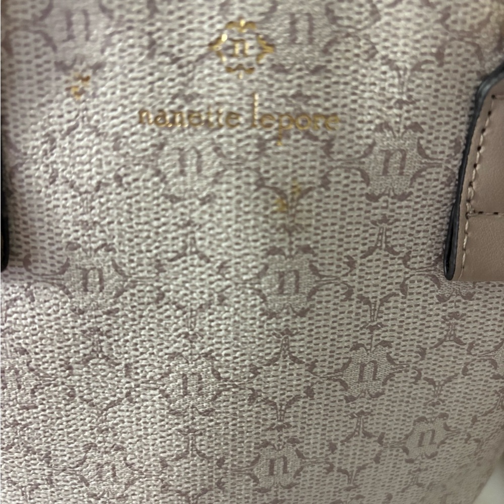 Nanette Lepore Almond logo vegan leather bucket bag - Picture 2 of 9